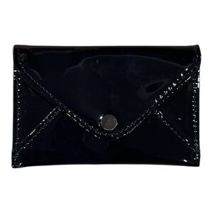 Elegant Black Patent Leather card holder